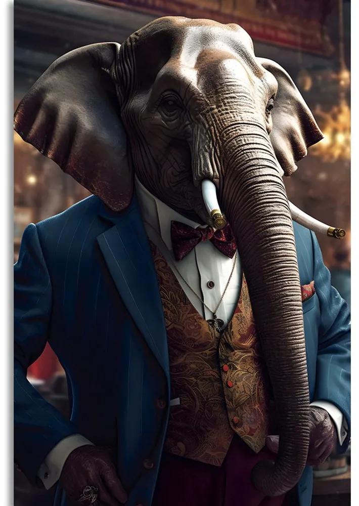 Obraz zvierací gangster slon Varianta: 40x60
