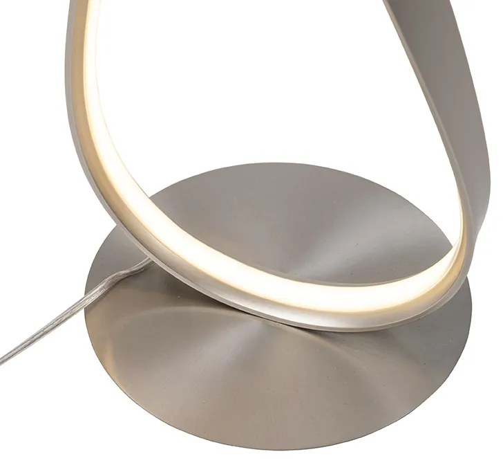 Moderná podlahová lampa z ocele vrátane LED a stmievača - Belinda