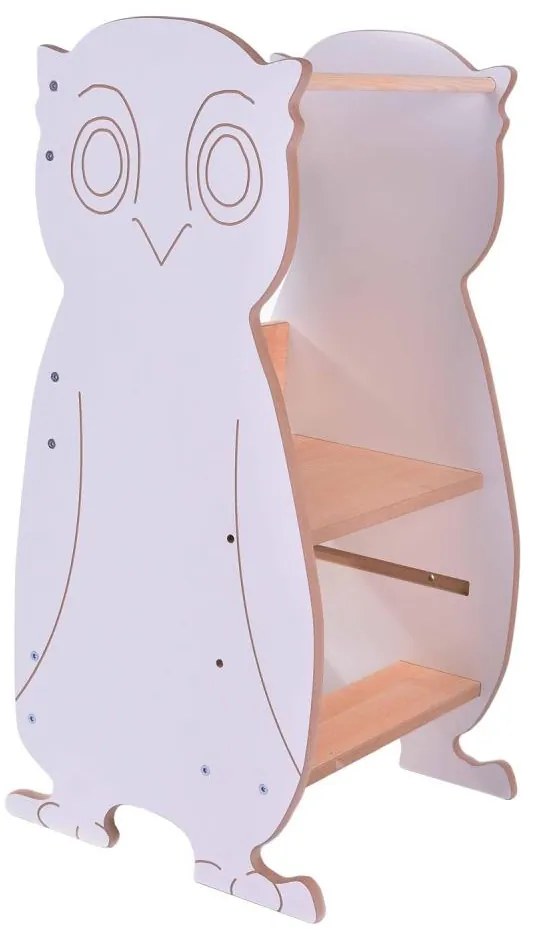 Učiaca veža OWL biela/javor