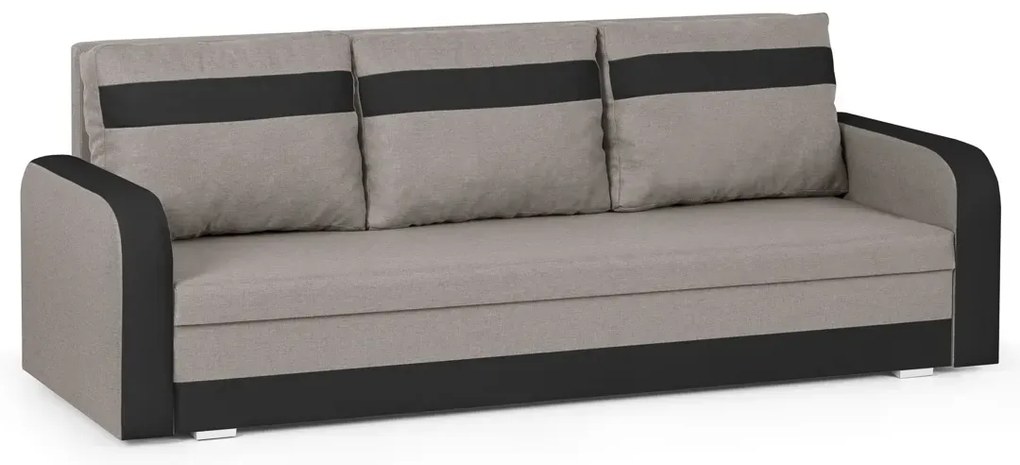 Trojmiestna pohovka s funkciou spania KONRAD Béžová/čierna