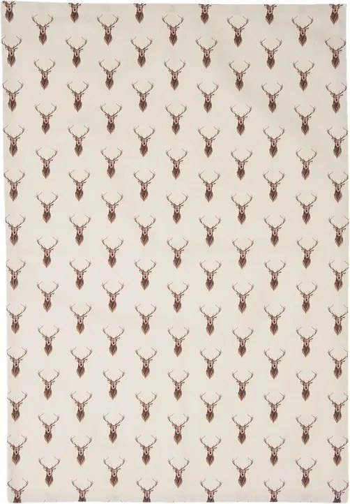 Béžová utierka s jeleňmi Cosy Lodge - 50 * 70 cm