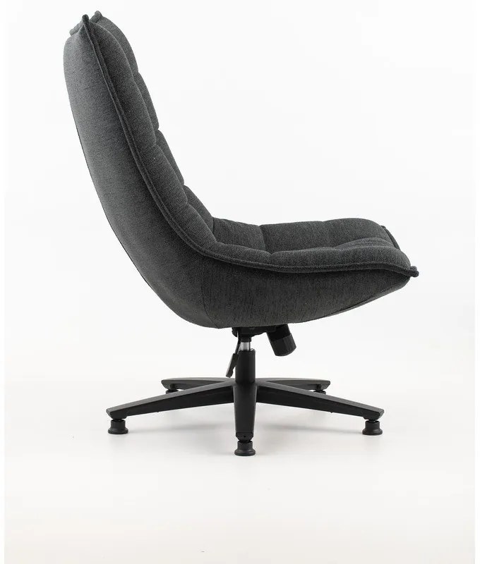 Tmavosivé kreslo Cave – Marckeric