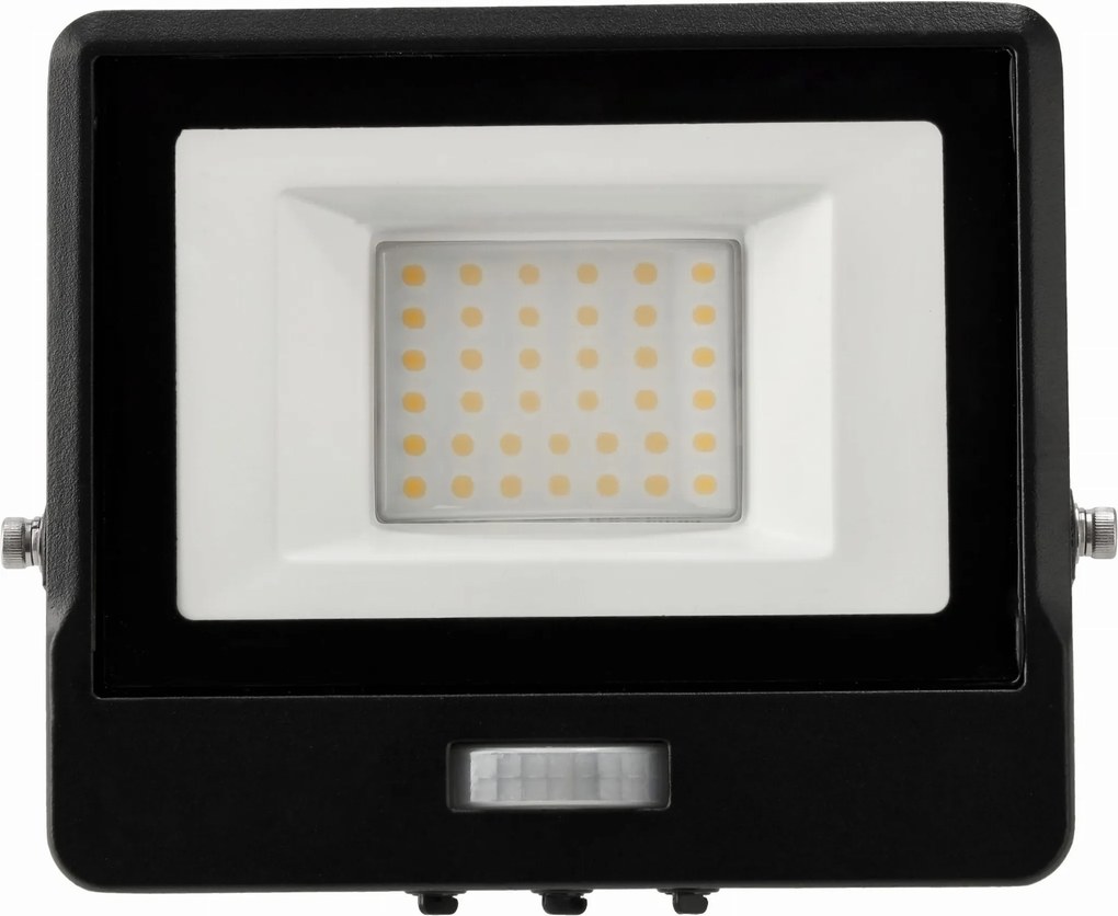 BERGE LED reflektor MASTER - 30W - IP65 - PIR - neutrálna biela