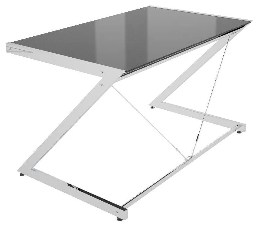 Dizajnový stôl Brik chrómovaný čierna
