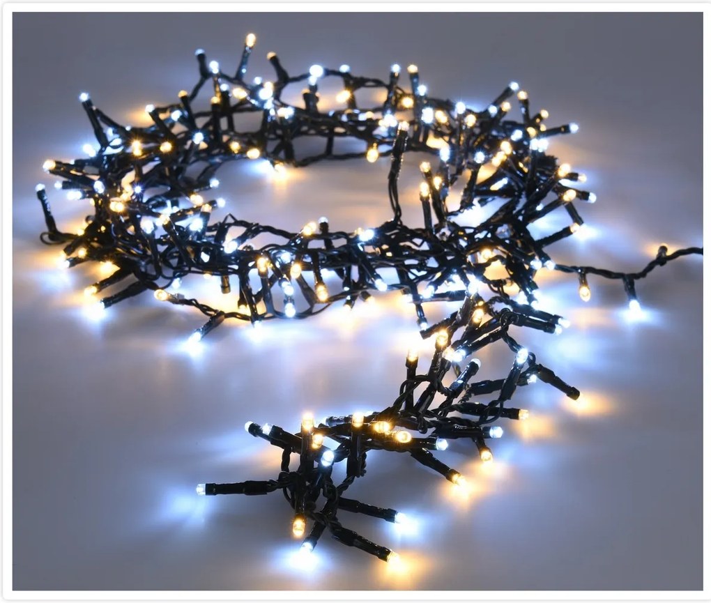 Svetelná vianočná reťaz Twinkle studená a teplá biela 560 LED , 11 m