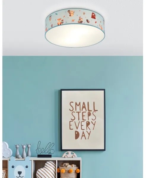 Eglo 97575 - Detské stropné svietidlo RUFFO 2xE27/40W/230V