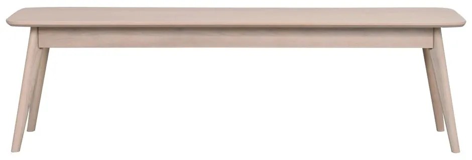 Prírodná lavica z dubového dreva Rowico Yumi