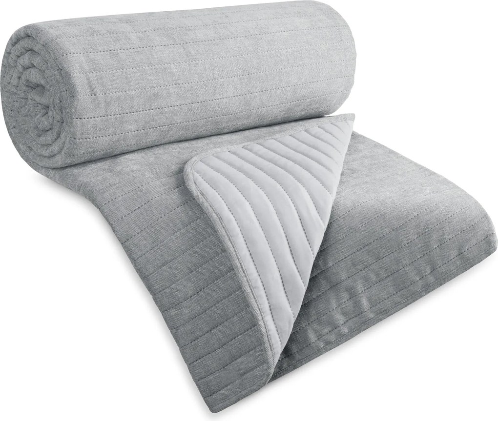 PREHOZ NA POSTEĽ GLORI 220X240 CM STRIEBORNÝ