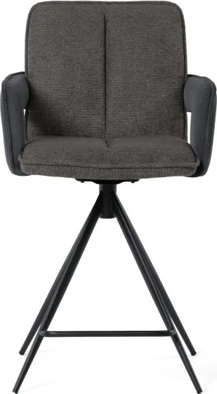 Barová stolička otočná 180° AUB-F1146 GREY2 sivá