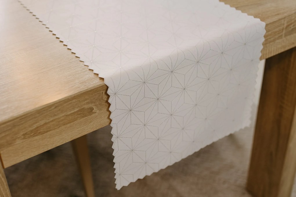 Dekorstudio Luxusný behúň na stôl Stars - strieborný SW18 Rozmer behúňa (šírka x dĺžka): 40x180cm