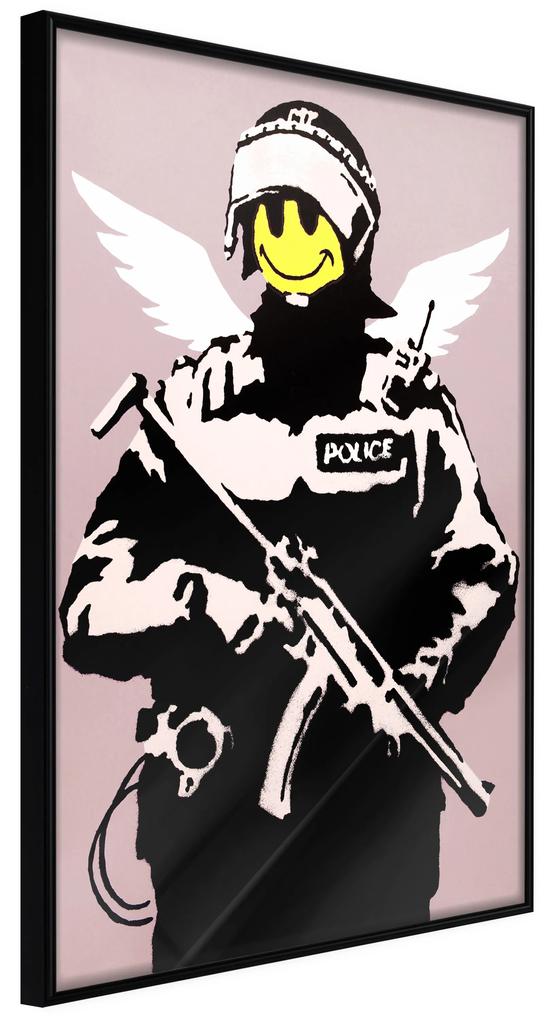 Artgeist Plagát - Policeman [Poster] Veľkosť: 20x30, Verzia: Zlatý rám s passe-partout