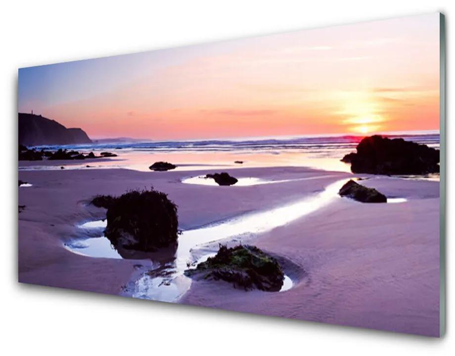 Skleneny obraz Pláž príroda 100x50 cm