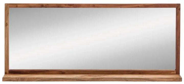 furniture-nabytek.cz - Masívne kúpeľňové zrkadlo Sydney Bright II z akácie, lakované, hnedé – 138×60 cm