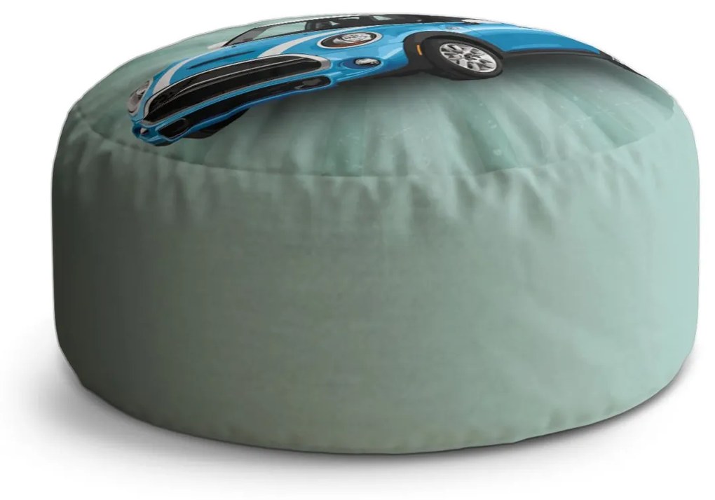 Sablio Taburet Circle Mini sedan Zelené pozadie: 38x48 cm