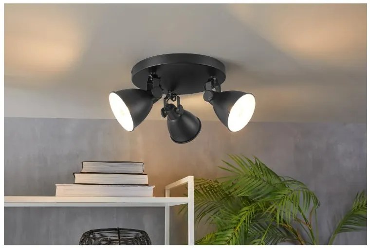 Livarno home Stropné LED svietidlo (stropné bodové svietidlo, čierna)  (100383218)