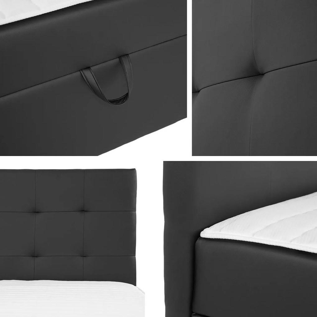 Moderná box spring posteľ Lipari 160x200, krémová Manila