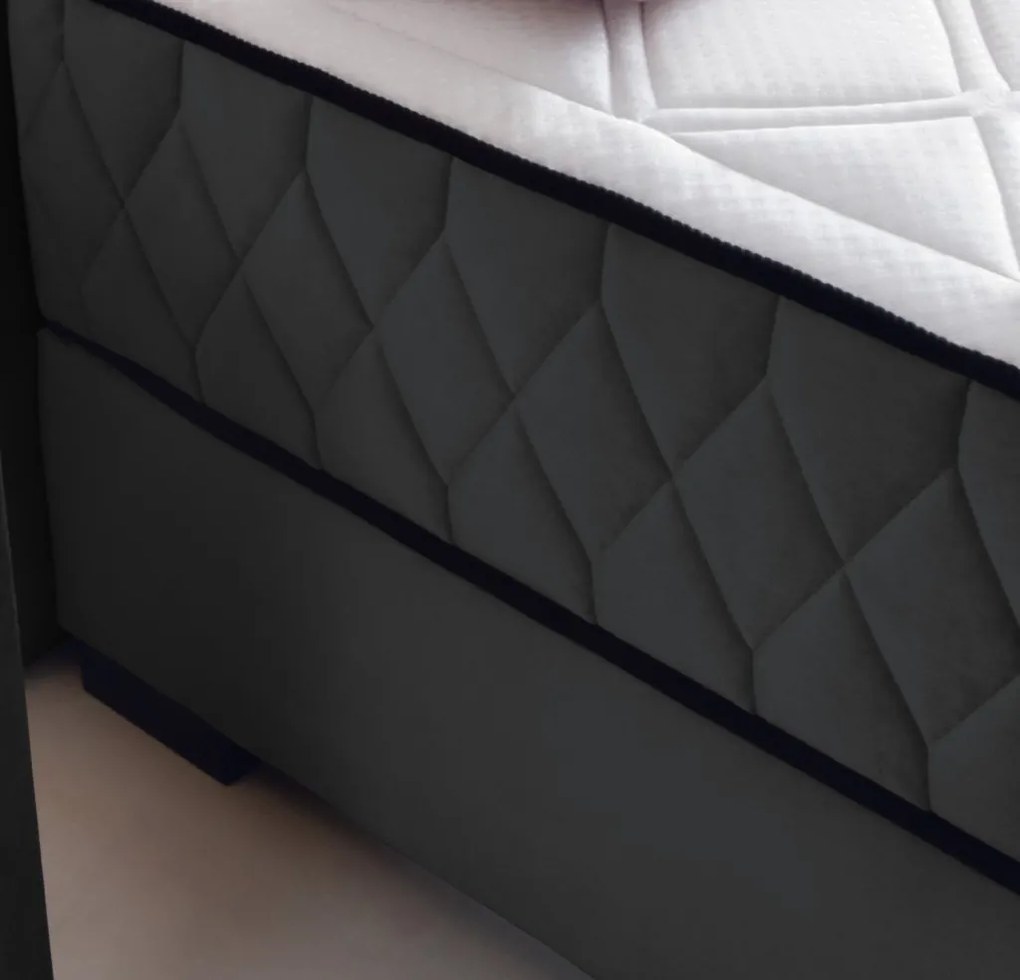 Posteľ Reve 180x200 cm, grafitovo šedá