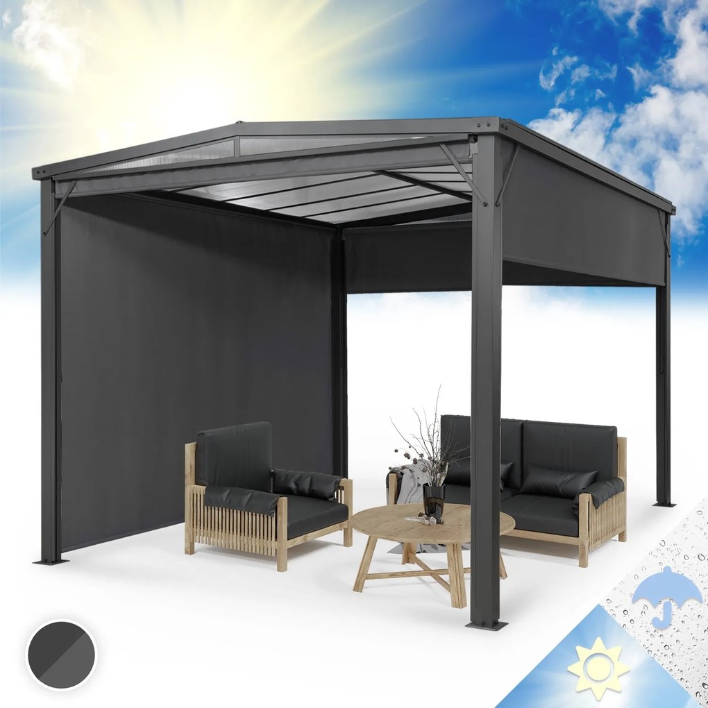 Pantheon Cortina Solid Sky, pergola, prístrešok, 3 x 4 m, polykarbonát