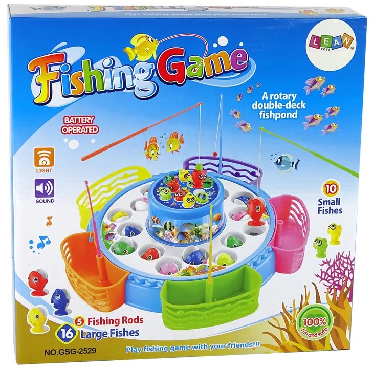 LEAN TOYS Rybolov ružový - arkádová hra