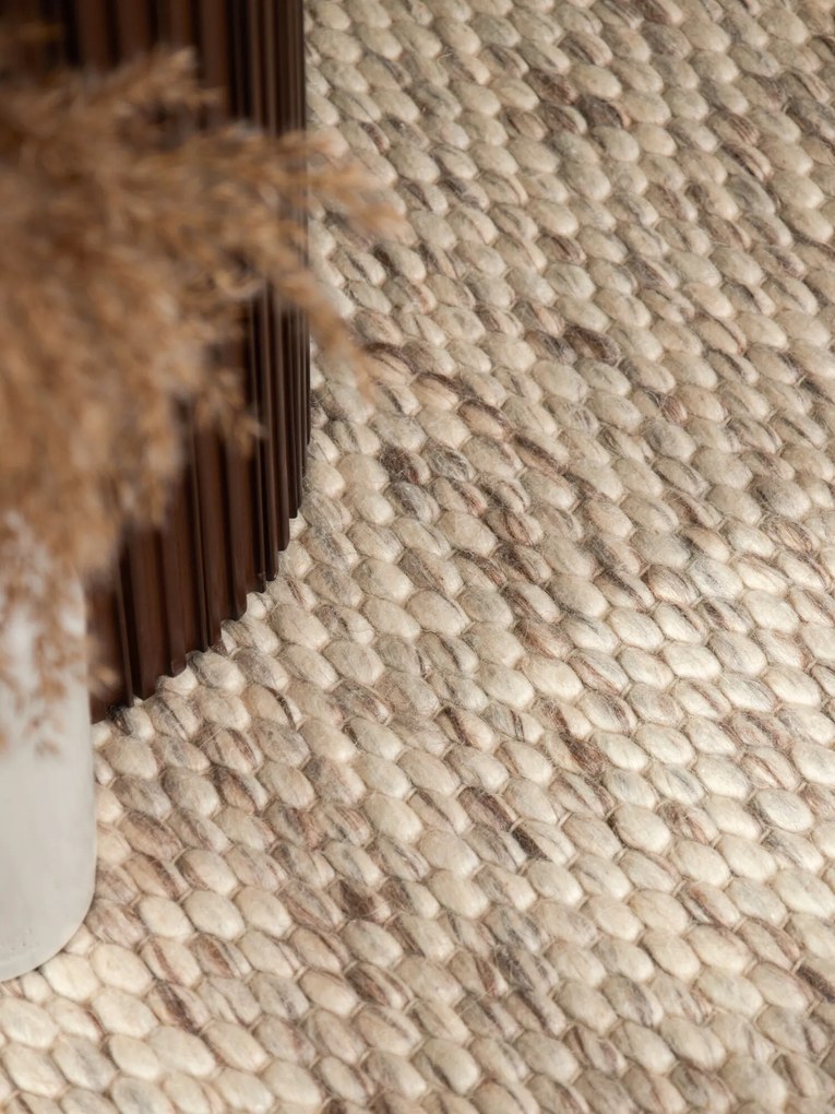 ELLE Decoration, Kusový koberec Lyon Beans 106316 Natural Cream Brown kruh z kolekcie Elle, 200x200 (priemer) kruh, hnedá, obývacia izba