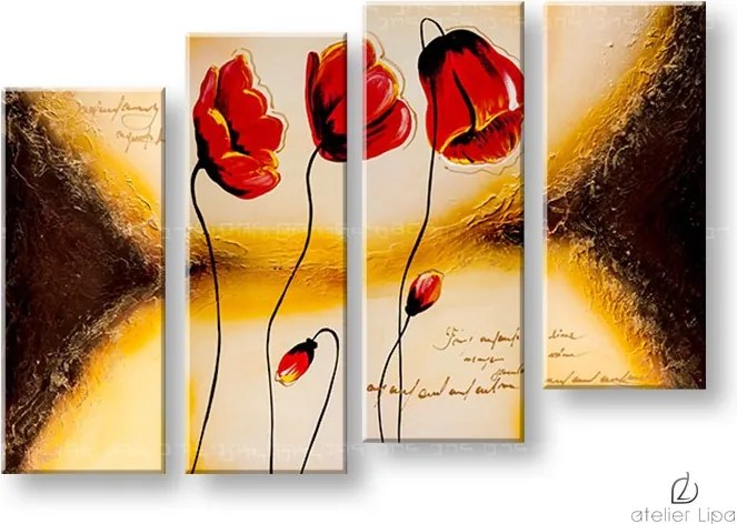 Autorská reprodukcia na plátne KVETY XOBDO107D4