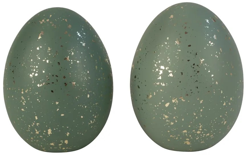Keramické vajíčko GOLD FLECKS 14 cm zelené - viac variantov