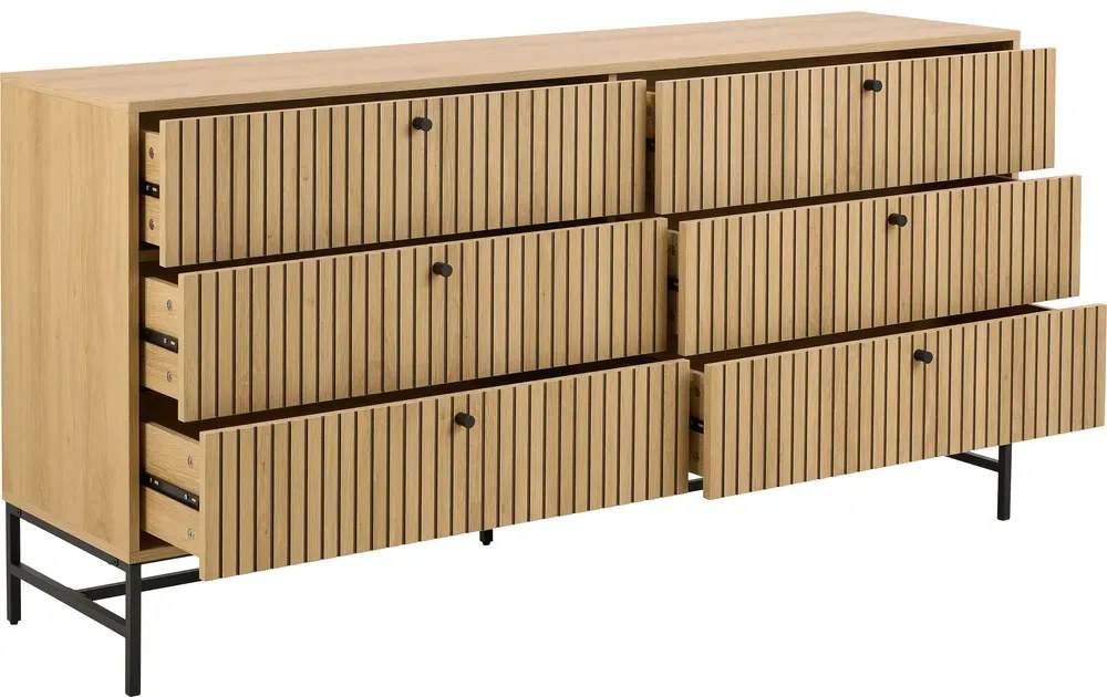 Komoda Albany 157 cm dub přírodní