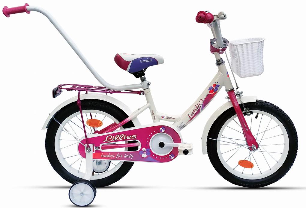 Romet Detský bicykel 16&quot; Limber Girl 10&quot; bielo ružová 2023