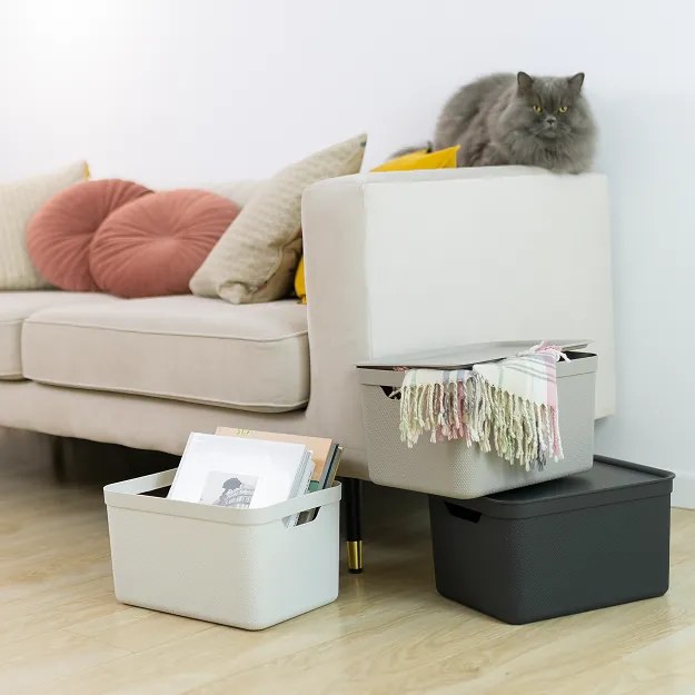 ROTHO JIVE DECO úložný box 16L - cappuccino