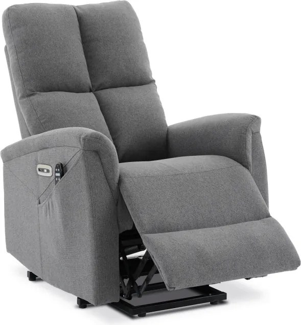 Polohovacie kreslo sivé, elektrické TV-929 GREY2