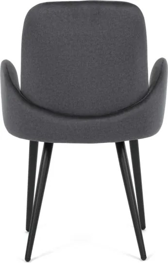 Jedálenská stolička zamatová, sivá DCL-X7129 GREY2