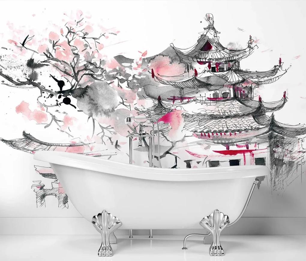 Gario Fototapeta Japonská pagoda Materiál: Vliesová, Rozmery: 450 x 315 cm