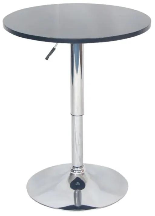 Moderný otočný barový stôl s nastaviteľnou výškou čierny - posledný kus