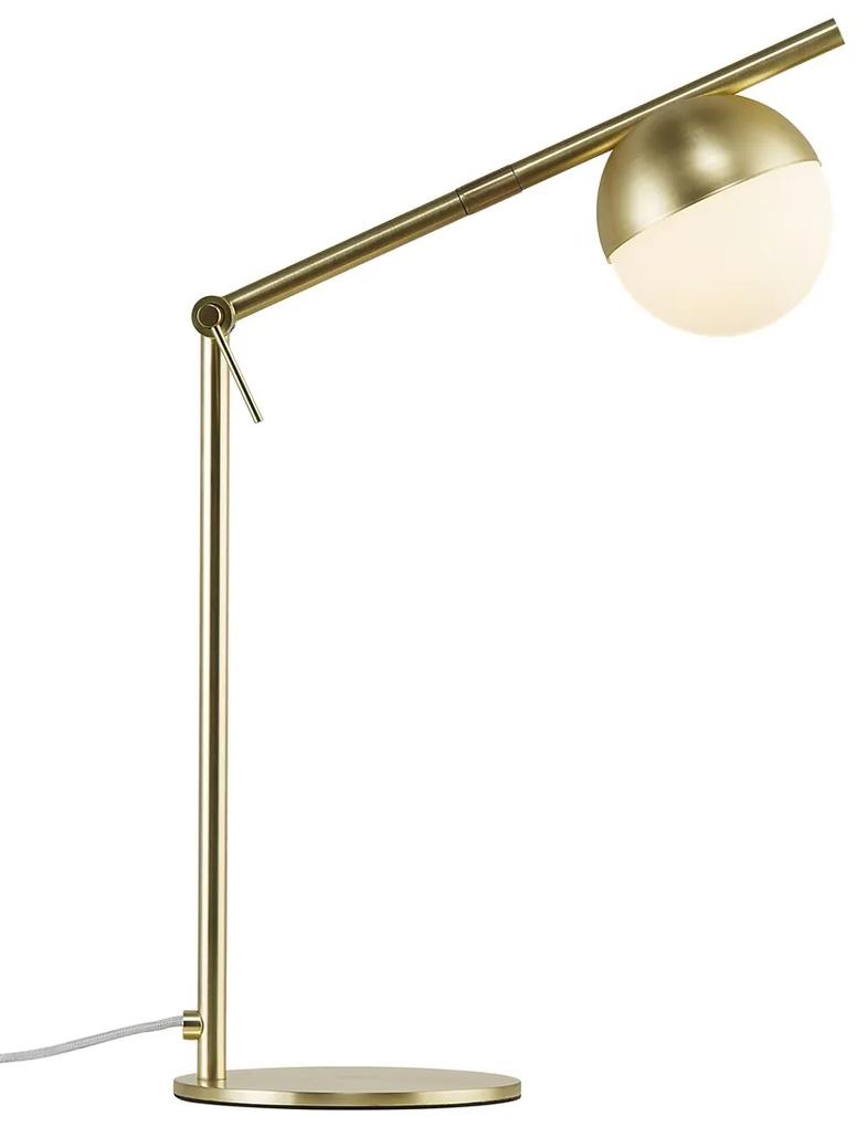 NORDLUX Dizajnová stolová lampa CONTINA, 1xG9, 5W, mosadz