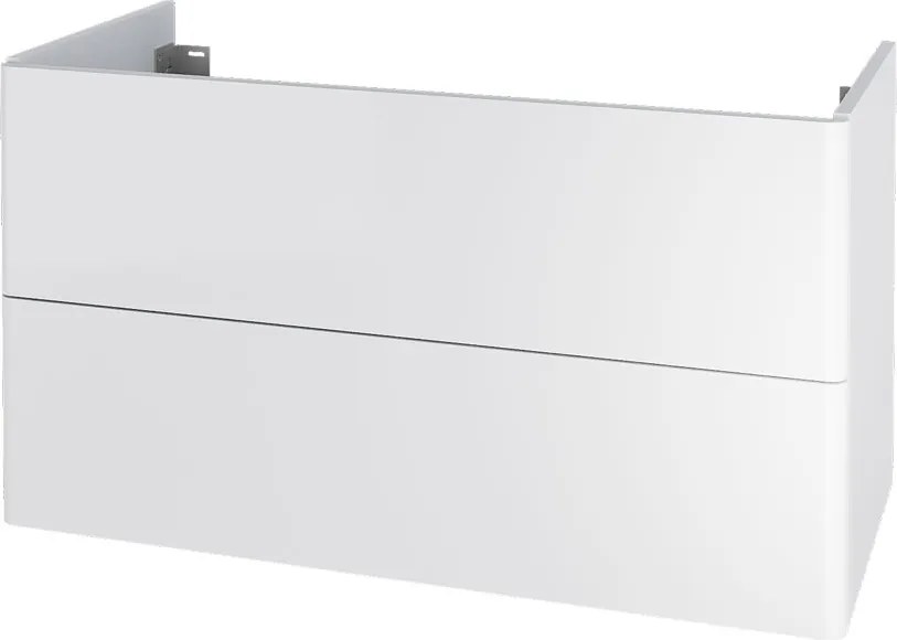 Mereo, Mereo Siena, kúpeľňová skrinka 100 cm, biela lesk, MER-CN412S