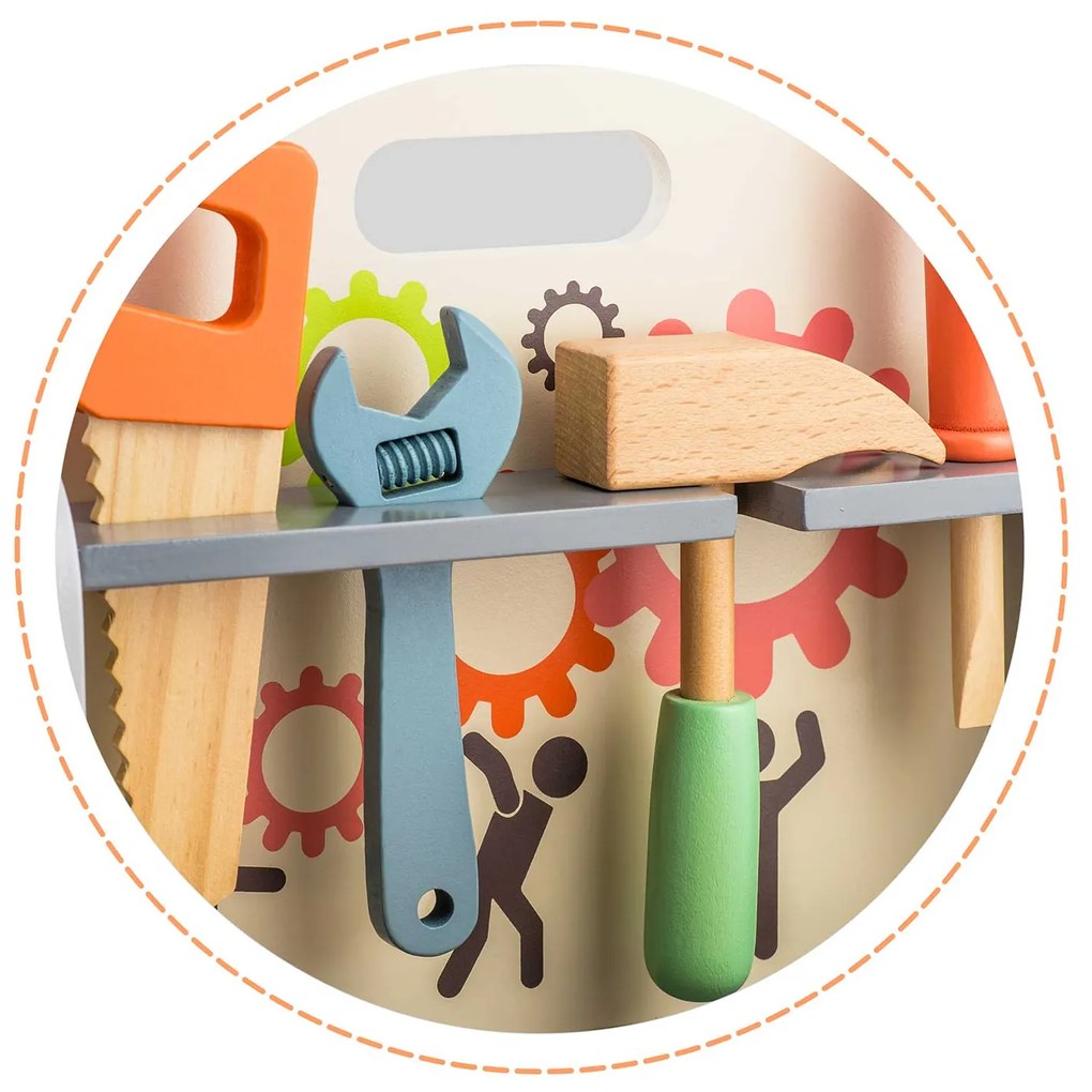 Drevená dielňa s náradím RK-877 Ricokids