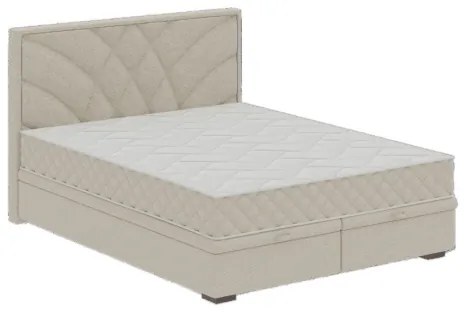 Čalúnená posteľ s matracmi a úložným priestorom GINA 180x200 cm béžová