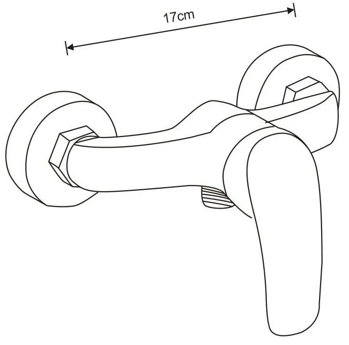 Mexen Carl sprchový set s dažďovou sprchou a sprchovou batériou Fabia, chrómová, 746540240-00