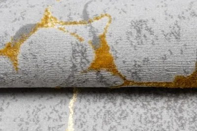 Koberec so zlatým motívom do obývačky Šírka: 80 cm | Dĺžka: 150 cm