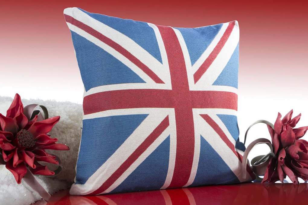 GOBELÍNOVÁ DEKORAČNÁ OBLIEČKA NA VANKÚŠ FLAGE03 45X45 CM VZOROVANÁ