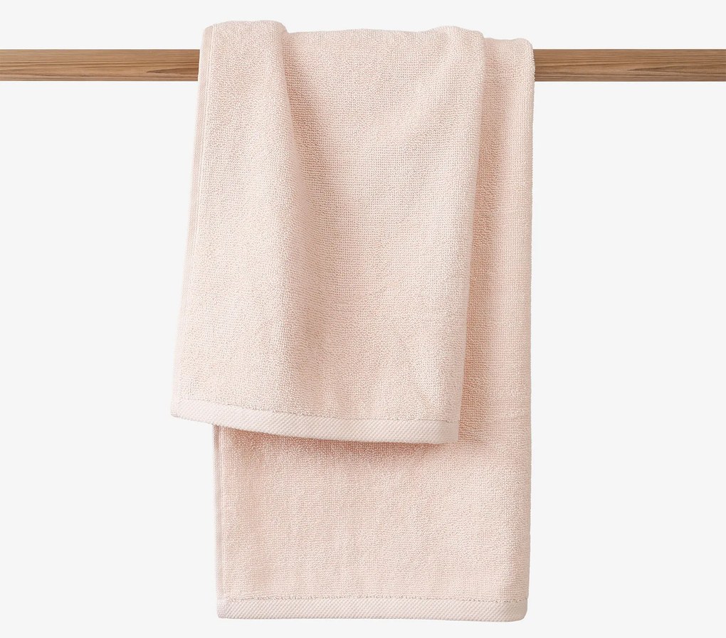 Goldea bavlnený froté uterák / osuška soft bez bordúry – svetlo ružový 50 x 100 cm