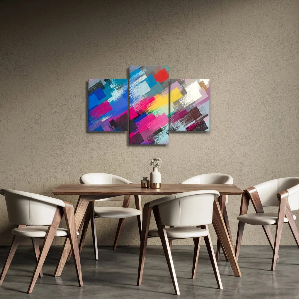 Obraz - Farebné ťahy štetcom (90x60 cm)