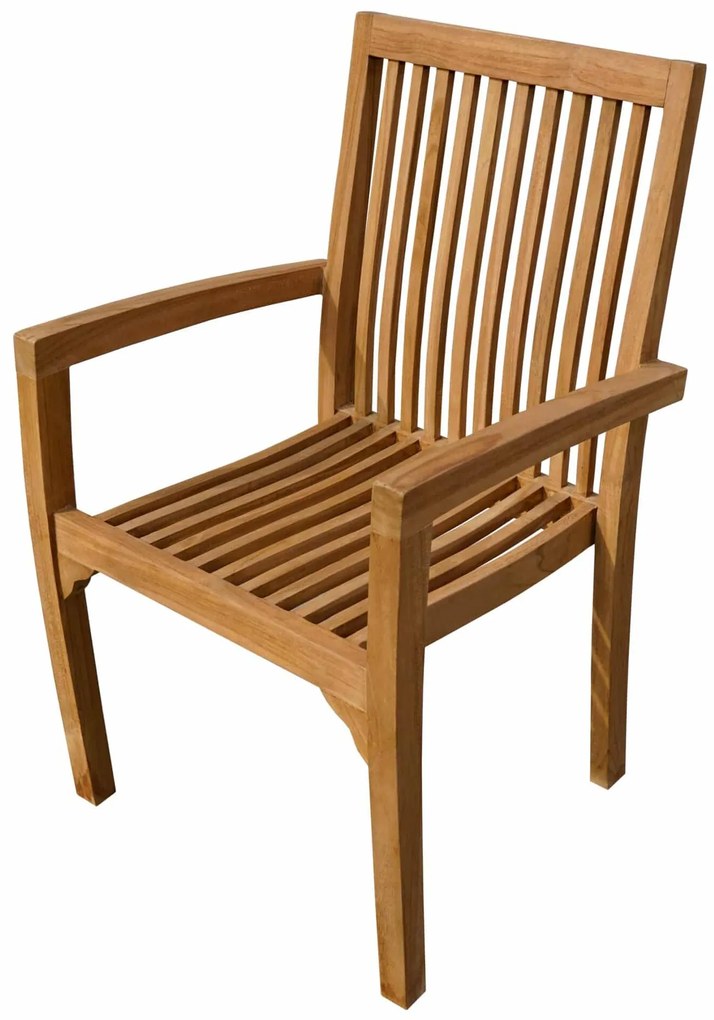 Stohovateľné kreslo RIVIERA teak natural