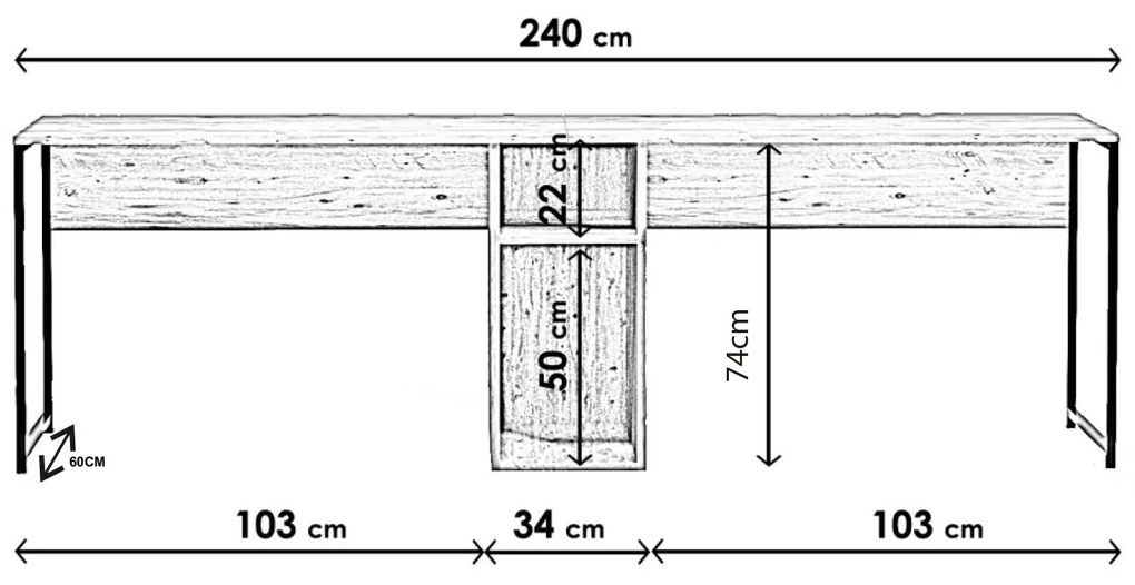 PC stolík Ivan (Dub). Akcia -18%. Vlastná spoľahlivá doprava až k Vám domov. 1072423