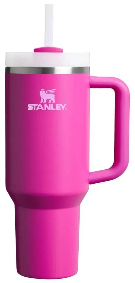 Ružová termoska so slamkou z nehrdzavejúcej ocele 1,18 l Quencher H2.0 FlowState Tumbler Violet Blossom – Stanley