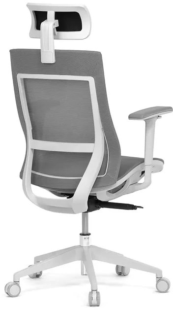 Autronic BONTEC Kancelárska stolička, synchrónny mechanizmus, šedá sieťovina, KA-W004 GREY Farba: Šedá