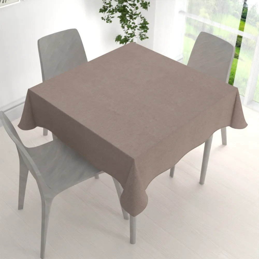 Biante Dekoračný štvorcový obrus BKW-204 Sivohnedý žíhaný 90x90 cm