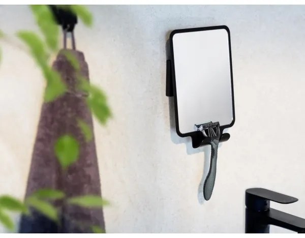 WENKO 71449800 - Zrkadlo VACUUM-LOC QUADRO ED 14x19,5 cm čierne