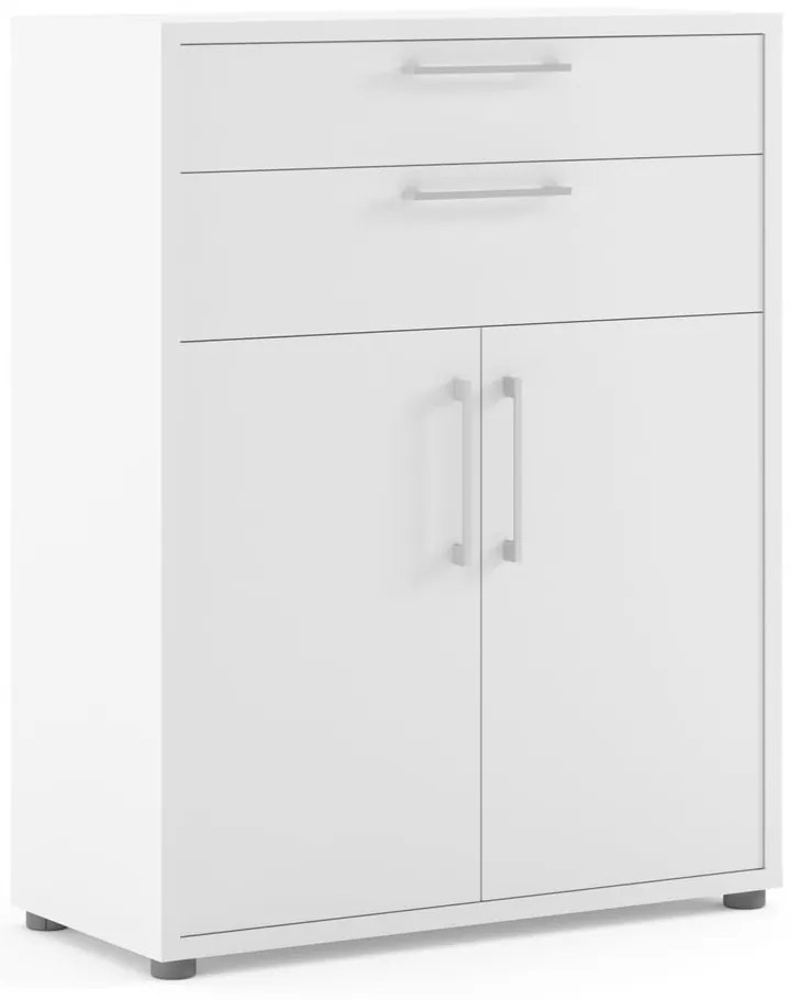 Biela modulárna knižnica 89x113 cm Prima – Tvilum