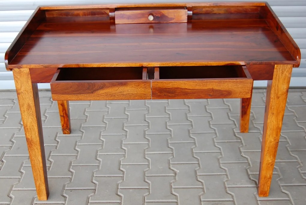 furniture-nabytek.cz - Pracovný stôl drevený z palisandru 130x85x70